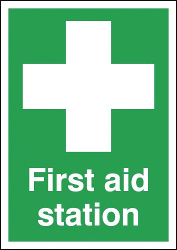 210x148mm First Aid Station - Rigid