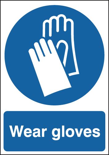 210x148mm Wear Gloves - Rigid
