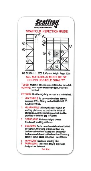 Scafftag Scaffold Inspection Guide Pocket Guide