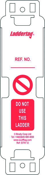 Scafftag Laddertag Holders Pack of 10