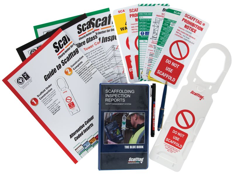 Scaffold Inspection Report Book - Blue