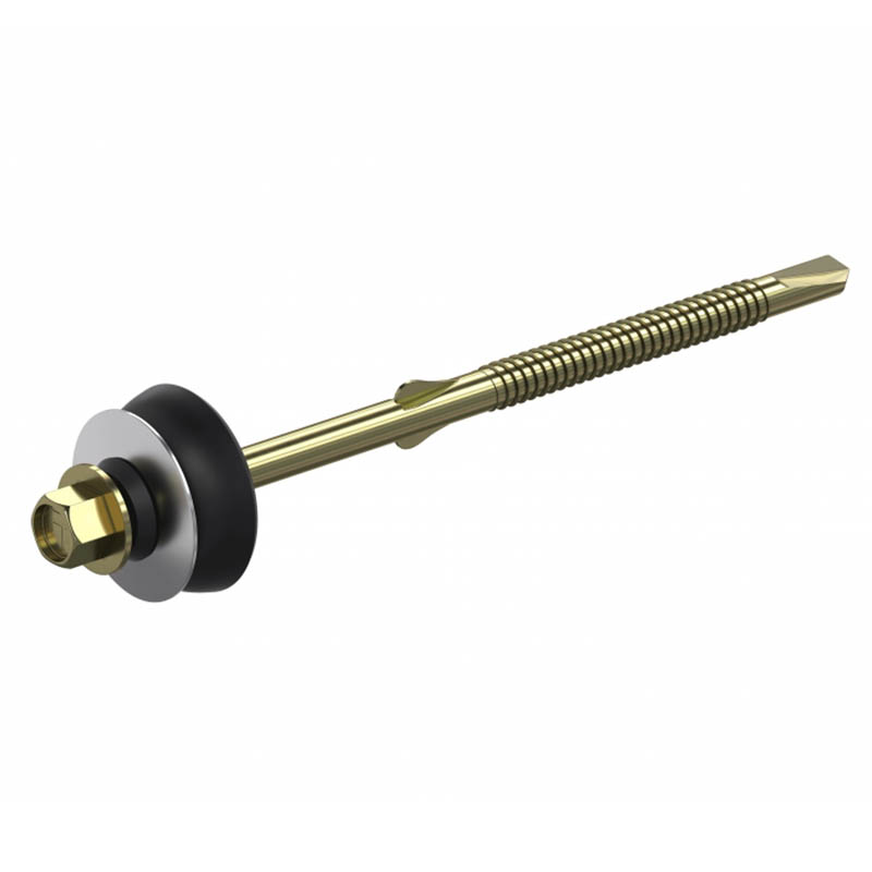 6.3x130mm Timberfix Gash Point Fibre Cement Hexagon Head to Timber Screws c/w Sealing washer