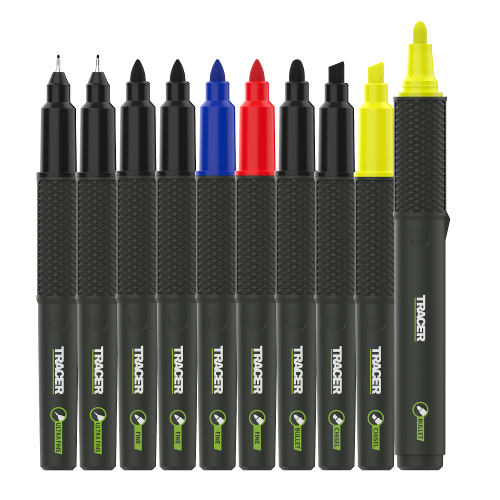TRACER 2.0 Permanent Marker 10pc Kit with Case
